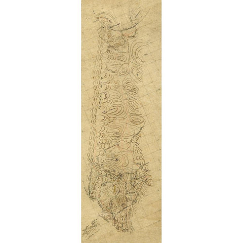 Alleghany County Virginia -1870 White Modern Wood Framed Art Print by Unknown