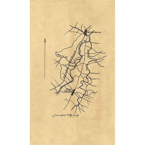 Shenandoah County Virginia - 1863 White Modern Wood Framed Art Print by Unknown