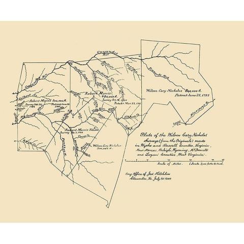 Wyrhe Russel West Virginia Survey - Hotchkiss Gold Ornate Wood Framed Art Print with Double Matting by Hotchkiss
