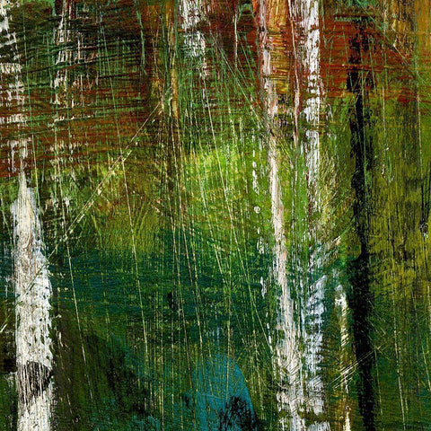 Enchantment III Black Modern Wood Framed Art Print with Double Matting by Brey