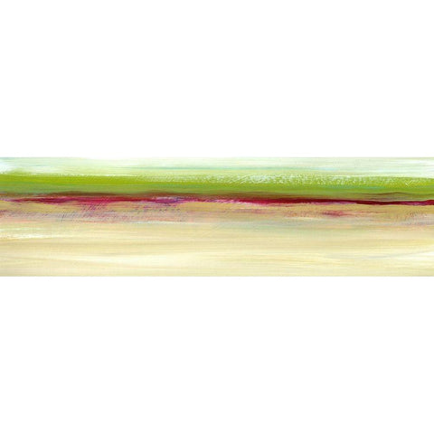 Seaview Abstract II Black Modern Wood Framed Art Print with Double Matting by Brey