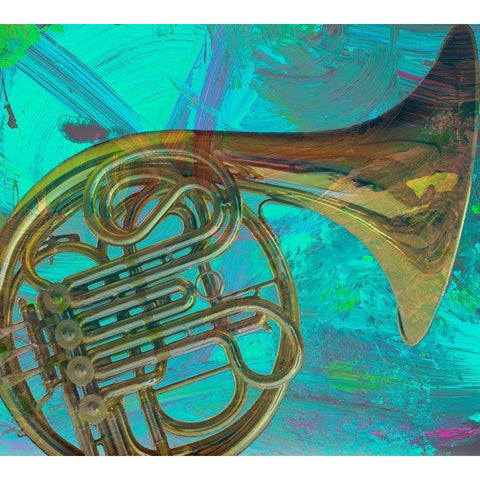 Cuerno White Modern Wood Framed Art Print by Simons