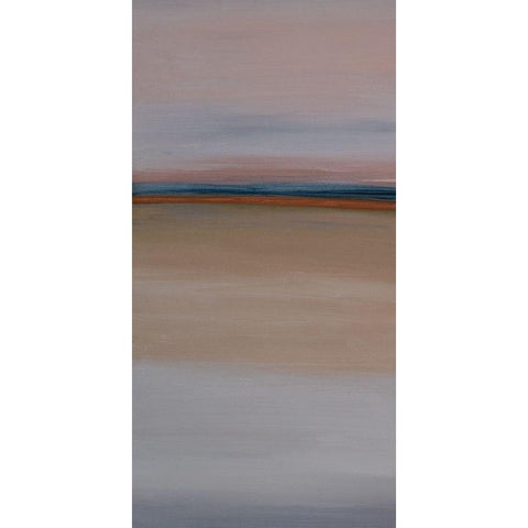 Blue Horizon I Gold Ornate Wood Framed Art Print with Double Matting by Hinz