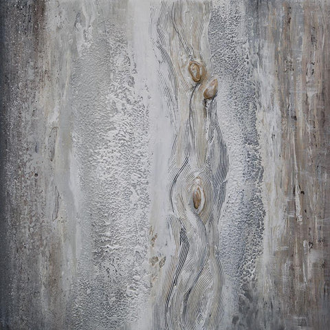 Abstract B White Modern Wood Framed Art Print by Hinz