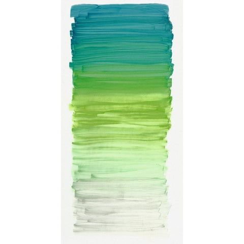 Color Strip Aqua White Modern Wood Framed Art Print by King