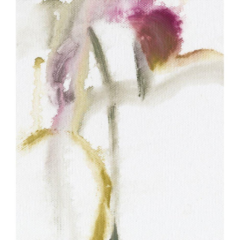 Softness II Black Modern Wood Framed Art Print by King