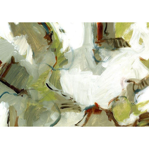 Travelers Sage White Modern Wood Framed Art Print by King