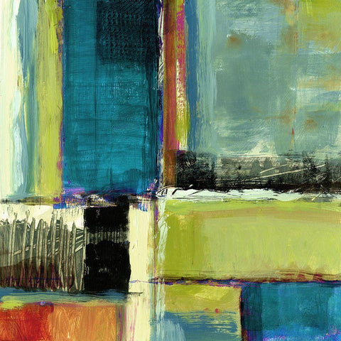 Varieties I White Modern Wood Framed Art Print with Double Matting by King