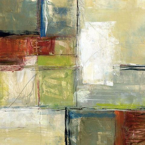 Varieties II White Modern Wood Framed Art Print by King