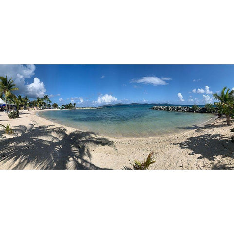 Caribbean Sea 1 White Modern Wood Framed Art Print by Phillip, Jamie