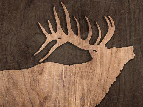 Lodge 4 Black Ornate Wood Framed Art Print with Double Matting by Phillip, Jamie