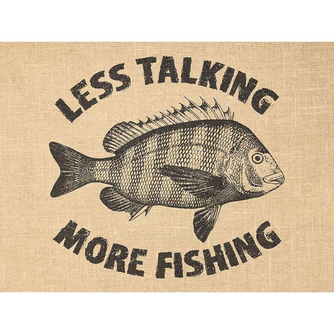 Fishing Gold Ornate Wood Framed Art Print with Double Matting by Phillip, Jamie