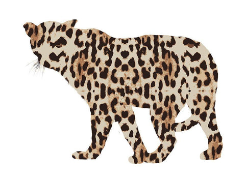 Light Paw 2 White Modern Wood Framed Art Print with Double Matting by Phillip, Jamie