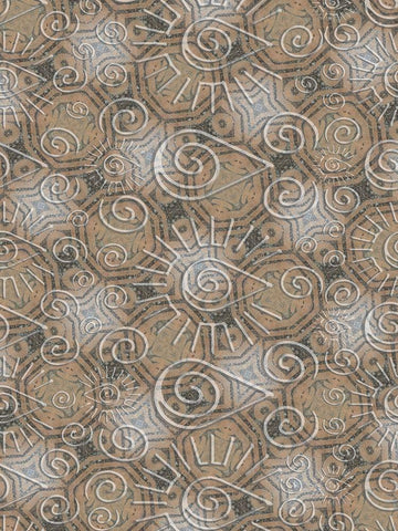 Ethnic Blend White Modern Wood Framed Art Print with Double Matting by Phillip, Jamie