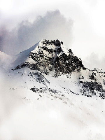 Mountain Range 2 White Modern Wood Framed Art Print with Double Matting by Phillip, Jamie