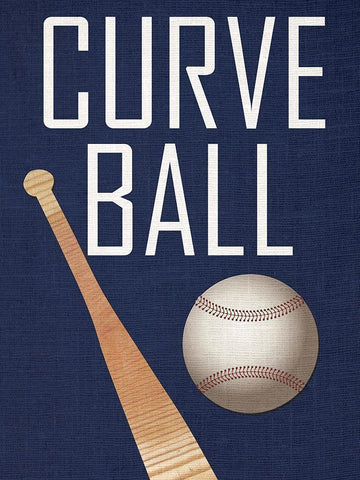 Baseball Black Ornate Wood Framed Art Print with Double Matting by Phillip, Jamie