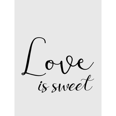 Love is Sweet White Modern Wood Framed Art Print by Phillip, Jamie