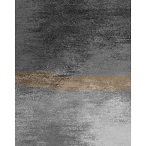 Night And Gold Black Modern Wood Framed Art Print by Phillip, Jamie