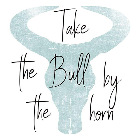 The Bull Black Modern Wood Framed Art Print by Phillip, Jamie