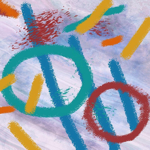 Blanch Abstract 2 Black Ornate Wood Framed Art Print with Double Matting by Phillip, Jamie