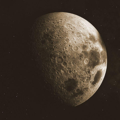 A Slice Of The Moon Black Modern Wood Framed Art Print by Phillip, Jamie