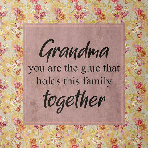 Grandma Black Modern Wood Framed Art Print with Double Matting by Phillip, Jamie