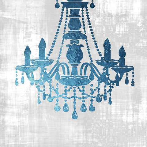Chandelier Light Gold Ornate Wood Framed Art Print with Double Matting by Phillip, Jamie