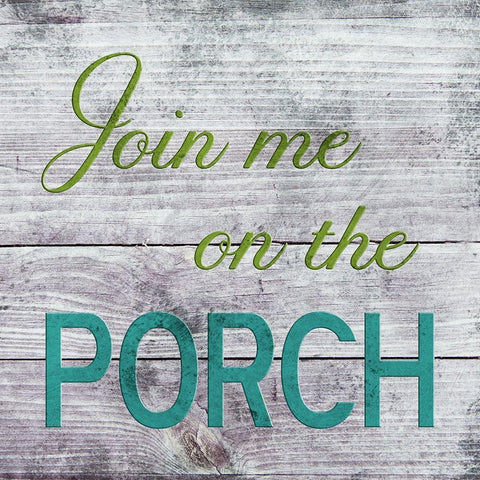 Porch Black Modern Wood Framed Art Print by Phillip, Jamie