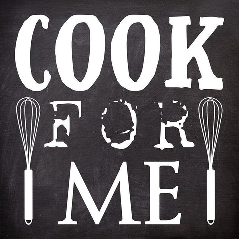 Cook White Modern Wood Framed Art Print with Double Matting by Phillip, Jamie