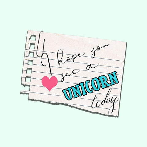 Unicorn White Modern Wood Framed Art Print with Double Matting by Phillip, Jamie