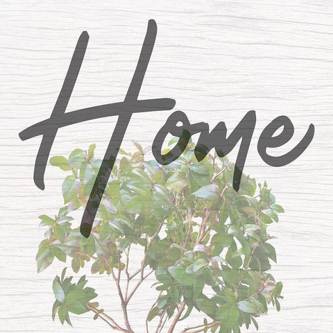 Home Black Modern Wood Framed Art Print by Phillip, Jamie