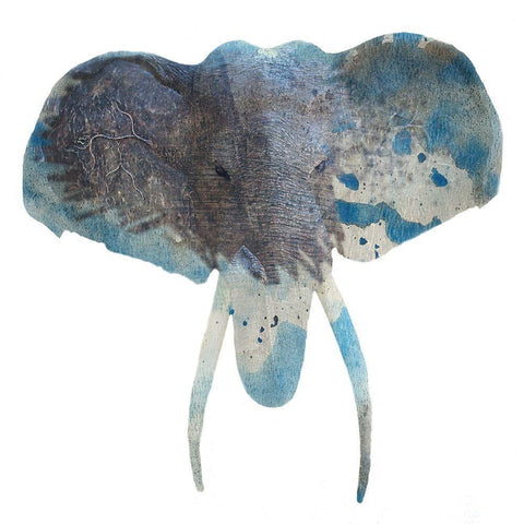 Watercolor Safari Black Modern Wood Framed Art Print with Double Matting by Phillip, Jamie