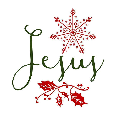 Jesus White Modern Wood Framed Art Print with Double Matting by Phillip, Jamie