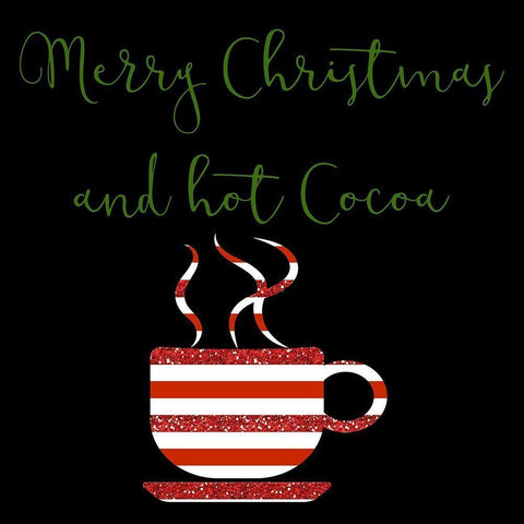 Hot Cocoa Black Modern Wood Framed Art Print by Phillip, Jamie