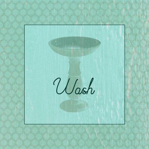 Bath Sink Black Ornate Wood Framed Art Print with Double Matting by Phillip, Jamie