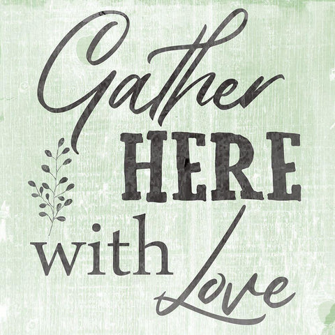 Gather White Modern Wood Framed Art Print with Double Matting by Phillip, Jamie