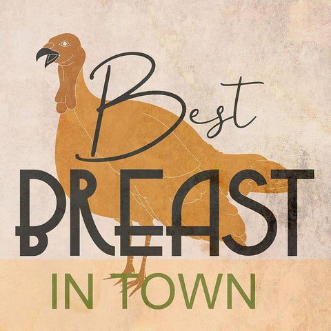 Turkey Breast Gold Ornate Wood Framed Art Print with Double Matting by Phillip, Jamie