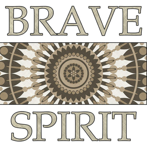 Brave Spirit White Modern Wood Framed Art Print by Phillip, Jamie