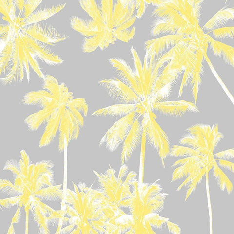 Tropico Lemon White Modern Wood Framed Art Print with Double Matting by Urban Road