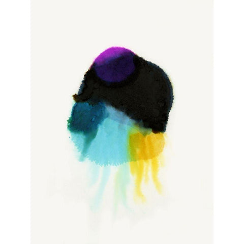 Squid Ink White Modern Wood Framed Art Print by Urban Road