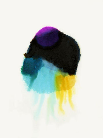 Squid Ink Black Ornate Wood Framed Art Print with Double Matting by Urban Road