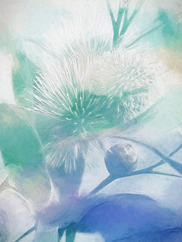 Make A Wish II White Modern Wood Framed Art Print with Double Matting by Urban Road