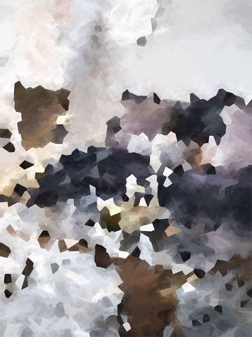 Cookies and Cream White Modern Wood Framed Art Print with Double Matting by Urban Road