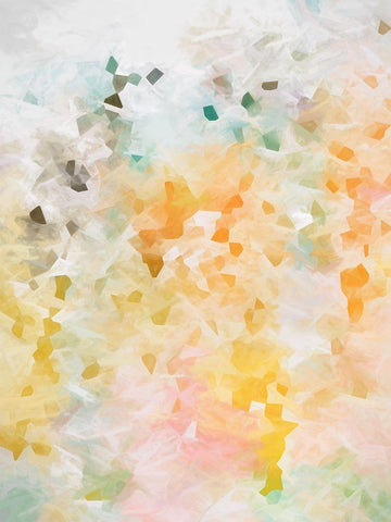 Daffodils White Modern Wood Framed Art Print with Double Matting by Urban Road