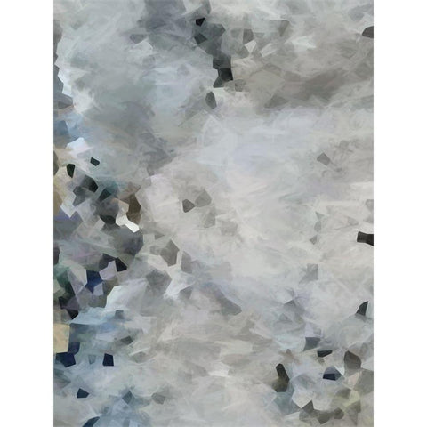 Silver Moon White Modern Wood Framed Art Print by Urban Road