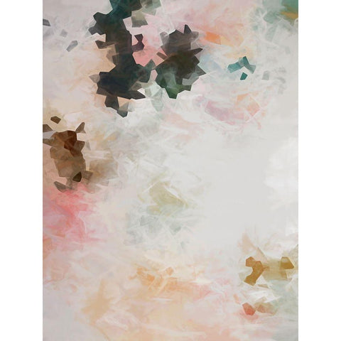 Lace and Roses Black Modern Wood Framed Art Print with Double Matting by Urban Road