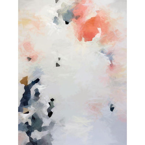 Orange Blossom Black Modern Wood Framed Art Print with Double Matting by Urban Road