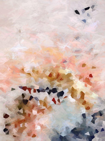 Diamond In The Rough White Modern Wood Framed Art Print with Double Matting by Urban Road