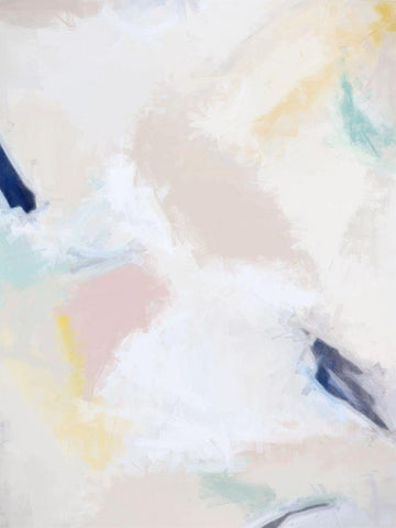 Fresh Linen I White Modern Wood Framed Art Print with Double Matting by Urban Road