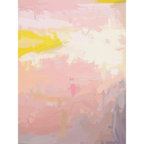 First Kiss White Modern Wood Framed Art Print by Urban Road